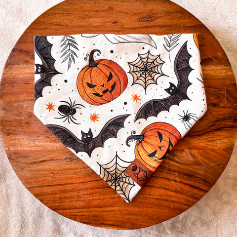 Spooky Season // Tie-On Snap Dog Bandana