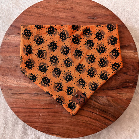 Hex & Purr // Tie-On Snap Dog Bandana
