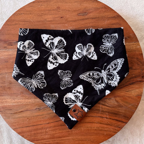 Phantom Flutter // Tie-On Snap Dog Bandana
