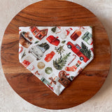 Christmas Classic // Tie-On Snap Dog Bandana