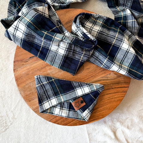 Evergreen // Human and Pet Matching Infinity Scarf Set