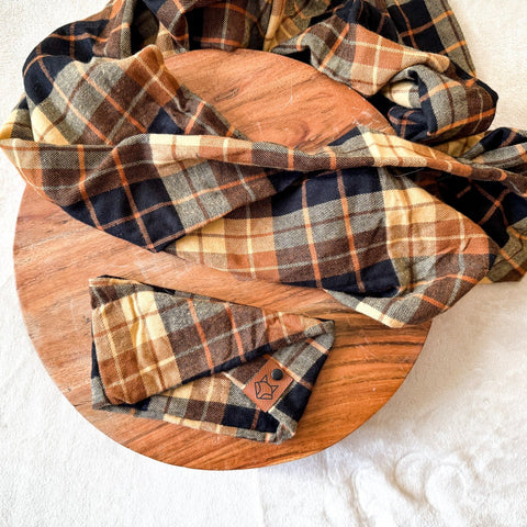 Chestnut // Human and Pet Matching Infinity Scarf Set