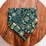 Paw-liday // Tie-On Snap Dog Bandana