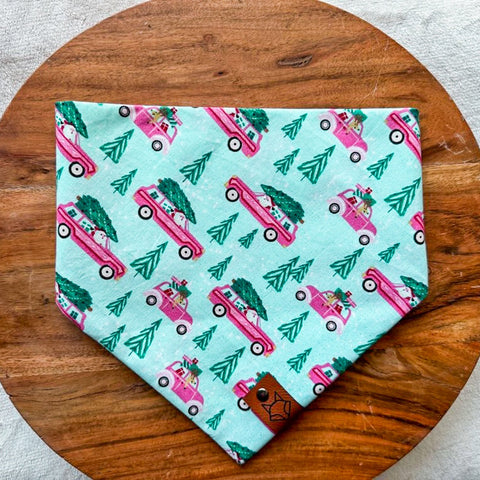 Christmas Cruiser // Tie-On Snap Dog Bandana