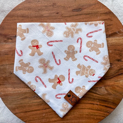 Ginger Snap // Tie-On Snap Dog Bandana