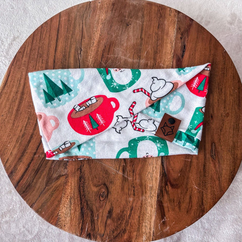 Santa's Cocoa // Christmas "Snood" Pet Infinity Scarf