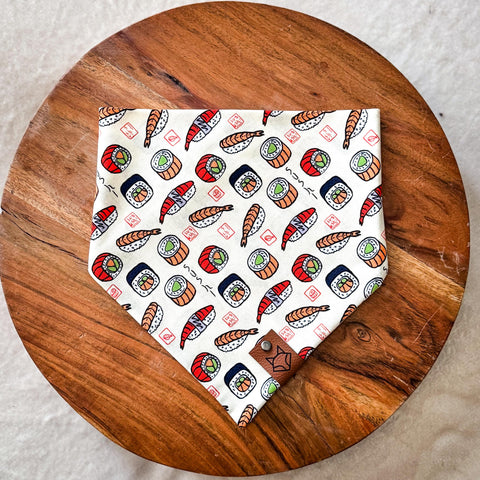 "Miso Cute" // Tie-On Snap Dog Bandana
