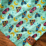 "The Bookish Moth" // Tie-On Snap Dog Bandana