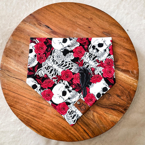"Nevermore" // Tie-On Snap Dog Bandana