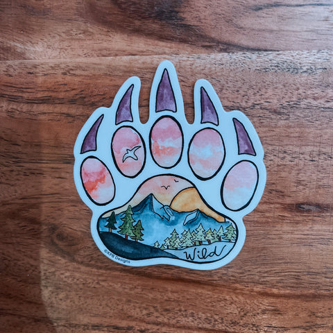Scenic Claw Landscape Sticker