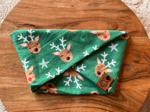 Run Run Rudolph //  Christmas "Snood" Pet Infinity Scarf
